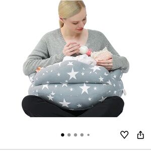 Starry Gray Baby Nursing Pillow